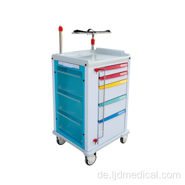 Krankenpflege Medizinische ABS Notfall-Crash-Wagen Klinische Trolleys